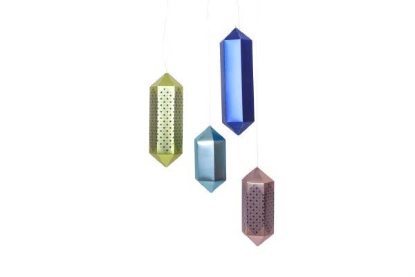 EID Creations – Großhandel Laterne – 4 hängende geometrische Laternen zum Aufhängen