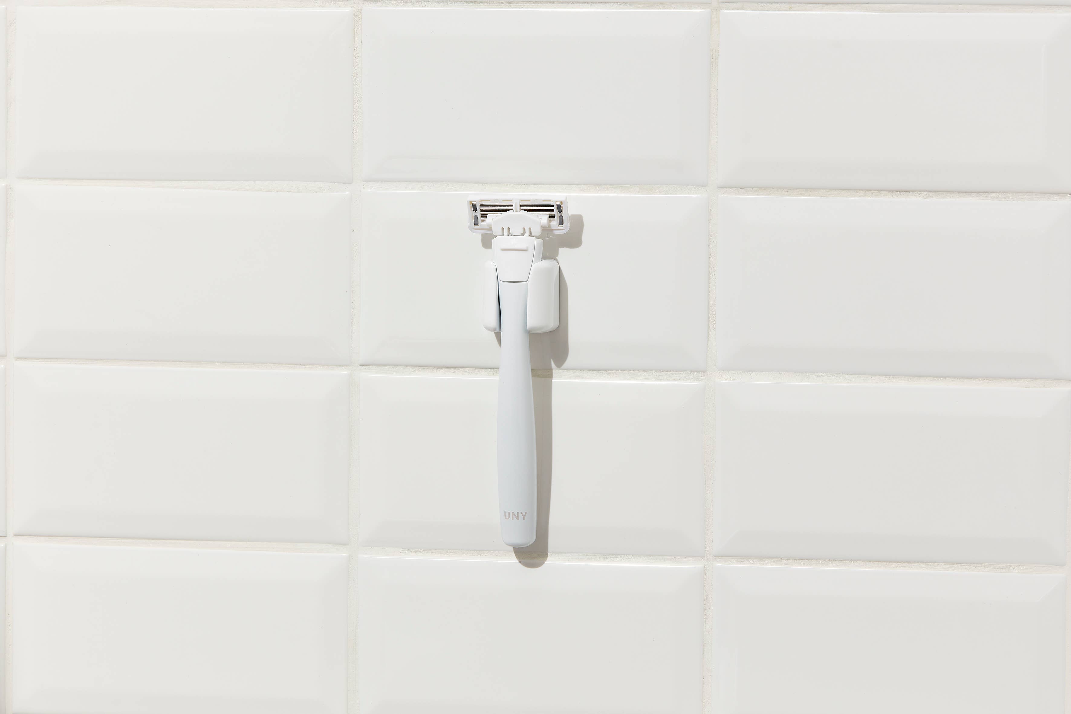 UNY – Lâmina por atacado – Aparelho de barbear DUO e suporte de parede0