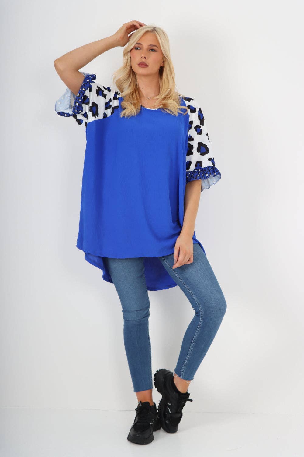Miss Bold – wholesale Tunic – Women’s – Italian Animal Printed Sleeve Tunic Top21