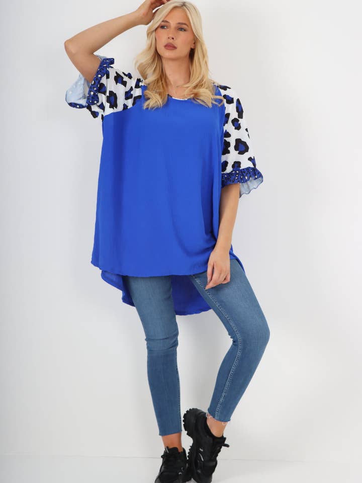 Miss Bold – wholesale Tunic – Women’s – Italian Animal Printed Sleeve Tunic Top21