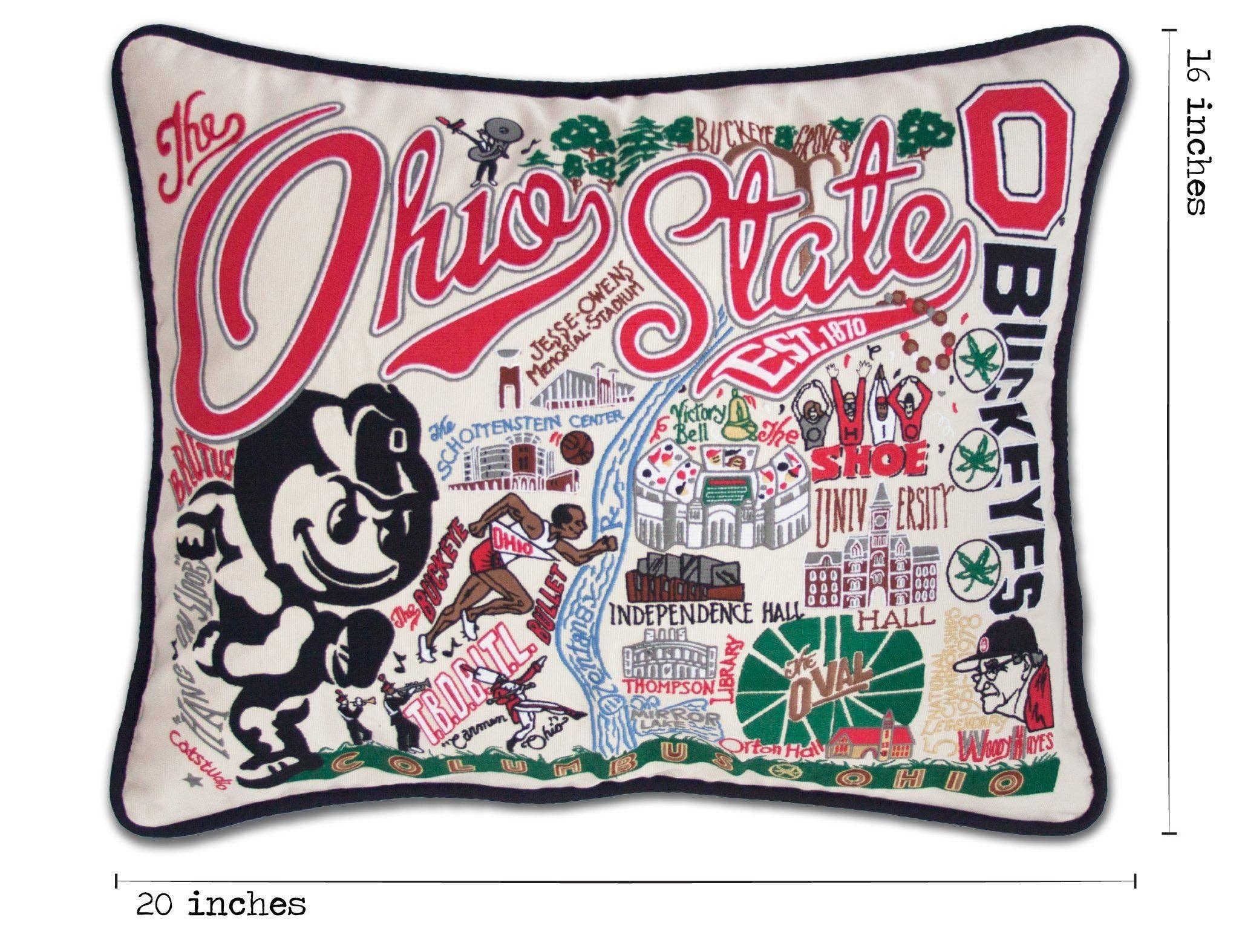 catstudio - Wholesale Throw/Decorative Pillow - Ohio State University Collegiate Embroidered Pillow6