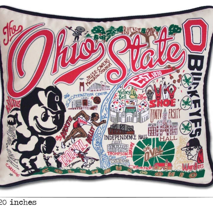 catstudio - Wholesale Throw/Decorative Pillow - Ohio State University Collegiate Embroidered Pillow6