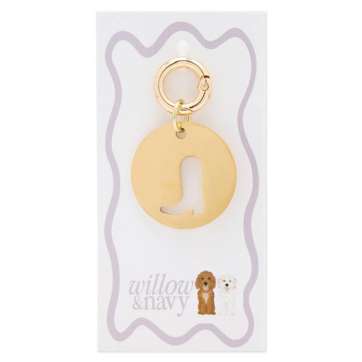 Willow & Navy - Wholesale Pet Collar Charm - Cat/Dog - Boot Dog Collar Charm