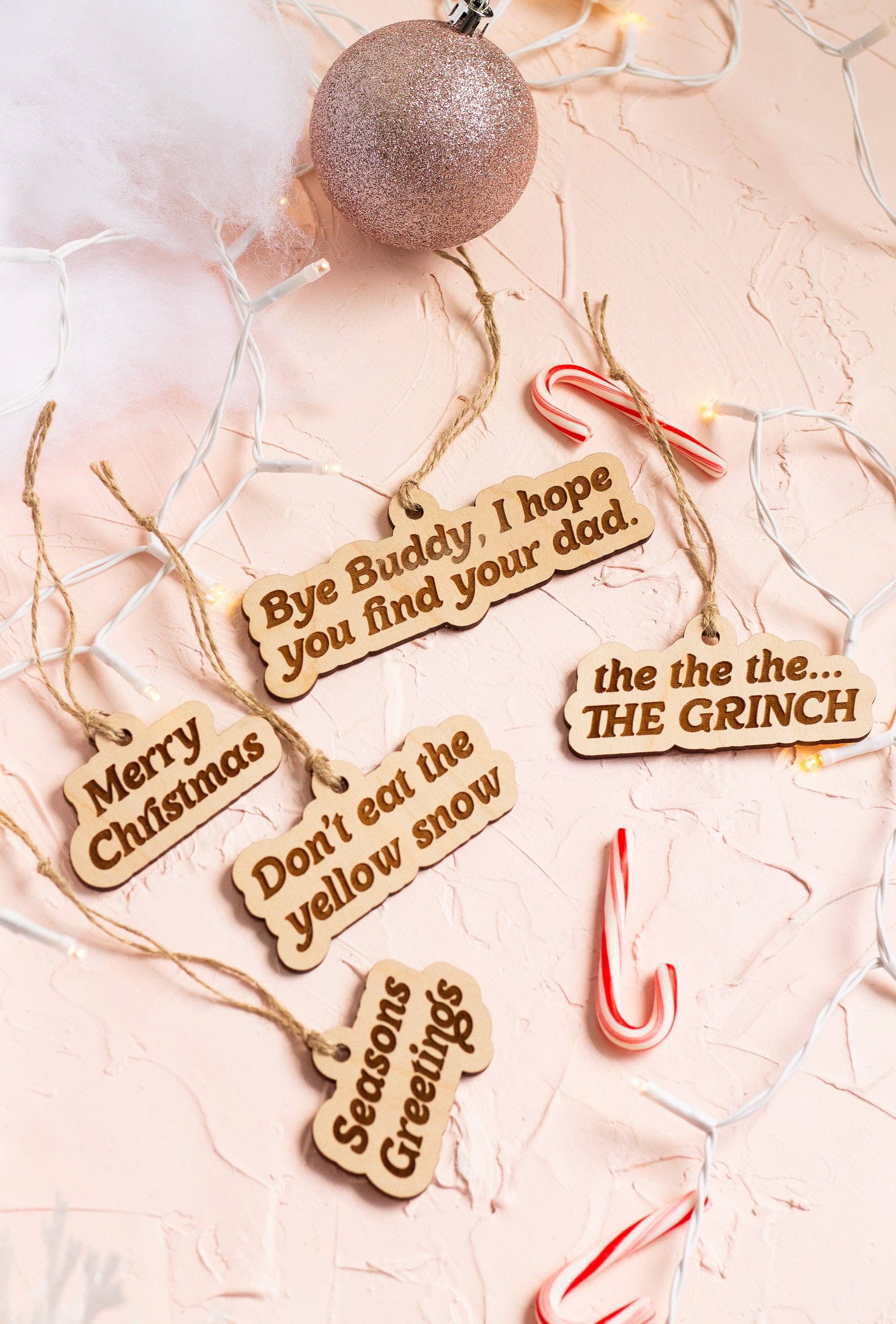 The Print Pantry - Wholesale Ornament - Funny Wooden Ornaments7