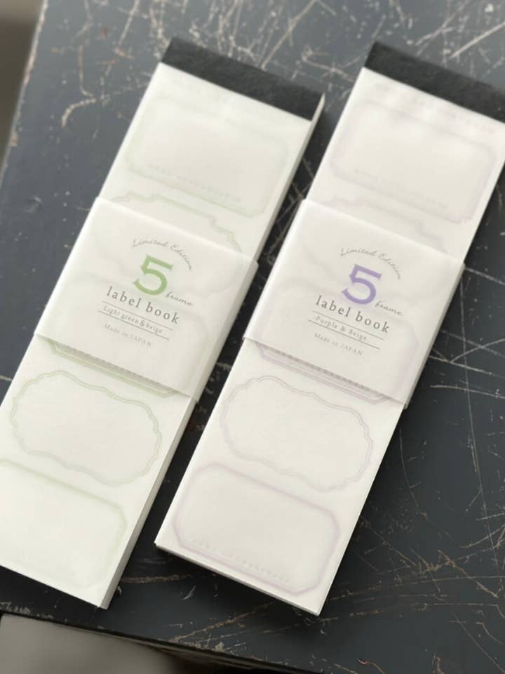 Letterpress Etikettbok 5-Ram | Begränsad Upplaga för wholesale av 「FUNJI」In Japan