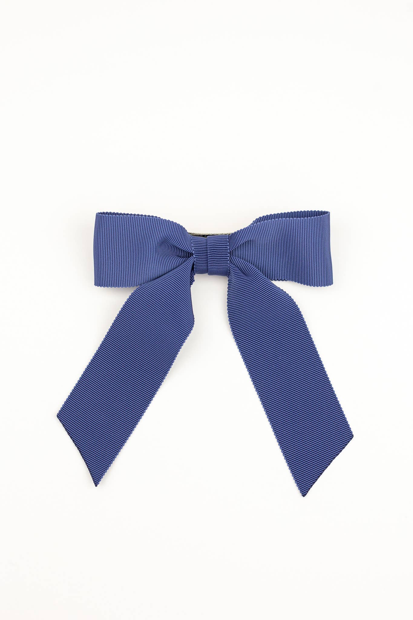 Grace & Grandeur - Wholesale Hair Bow - Women's - Small Petersham Grosgrain Hair Bow Barrette | Delora Bow3