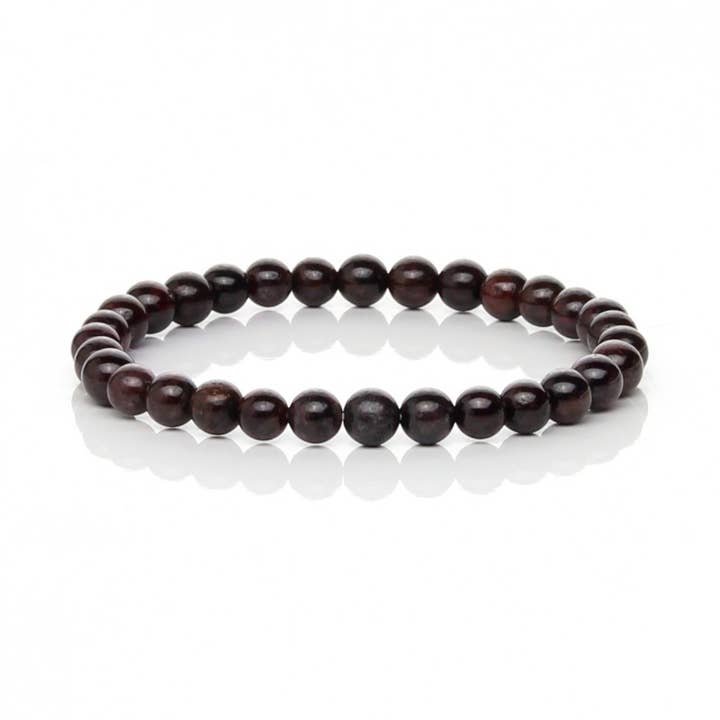 Garnet bracelet, 6 mm for wholesale by UniArt