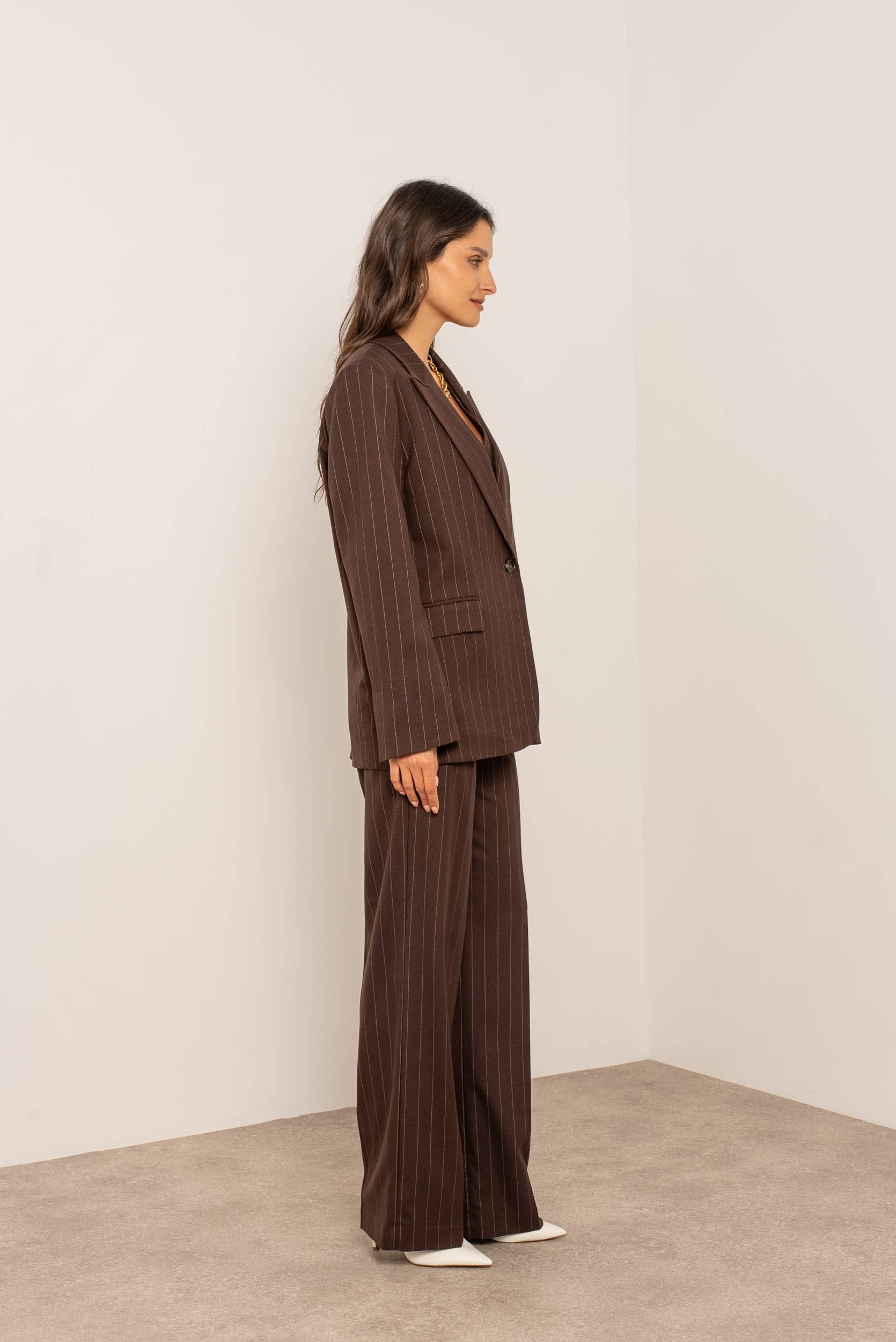 Attentif Paris - Wholesale Blazer - Women's - Oversized pinstripe blazer29