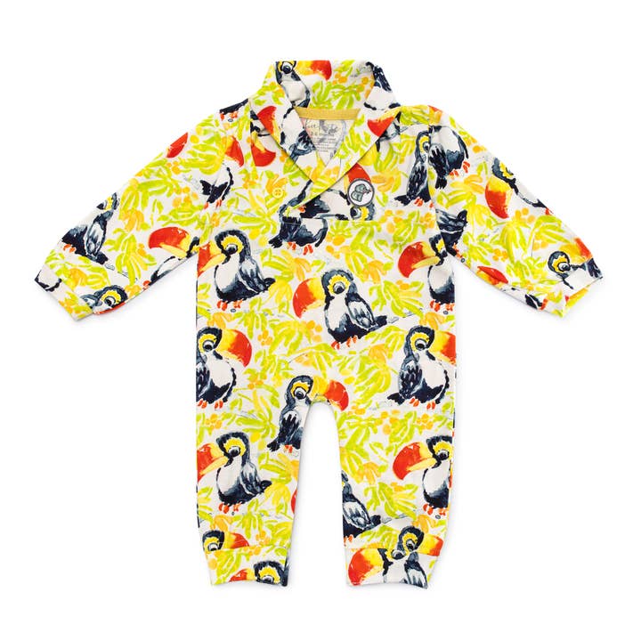 Teddy the Toucan Baby uit één stuk voor wholesale door Bubsie