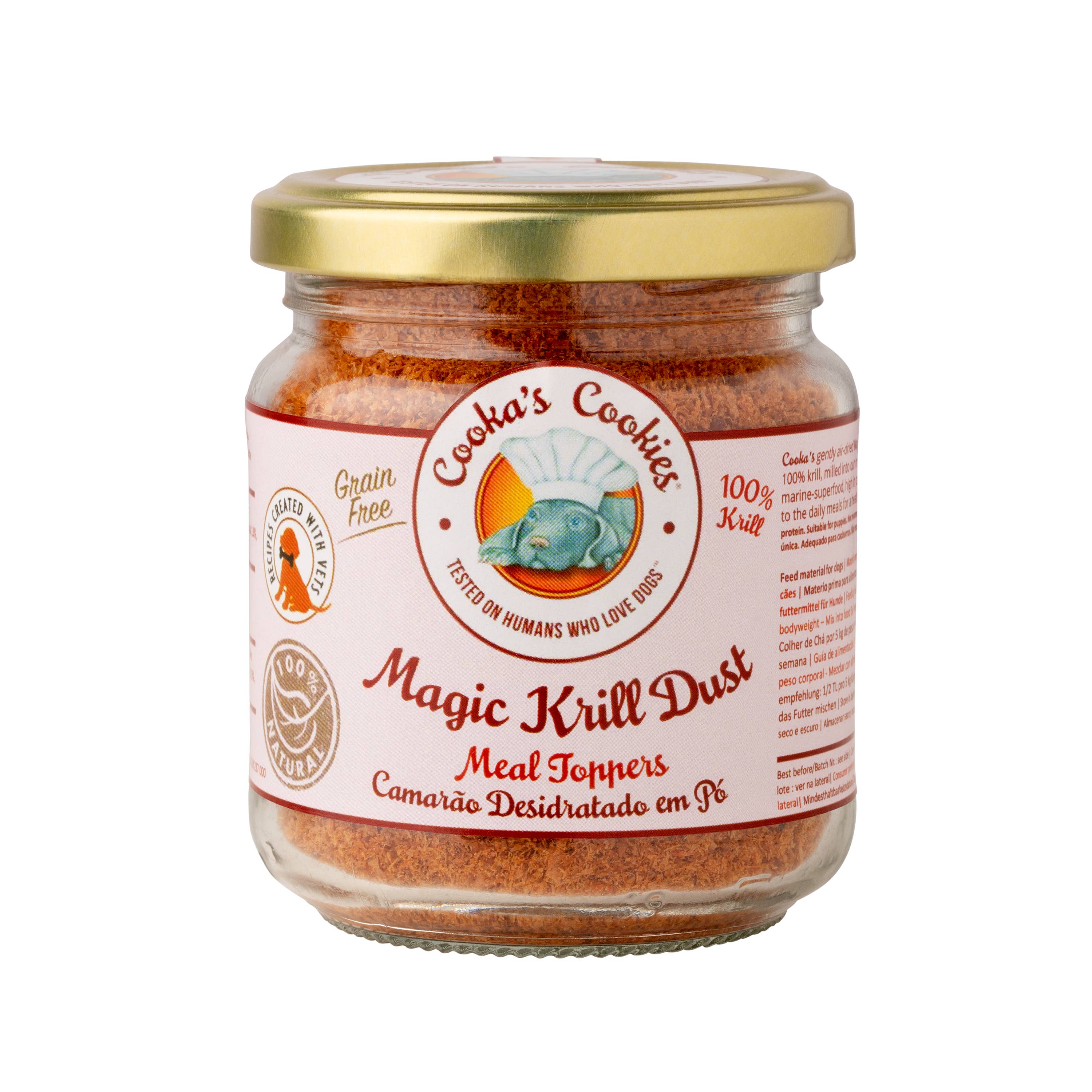 Cooka's Cookies – Großhandel Tiernahrung – Hund – Krill Dust - Magischer Mahlzeitenaufsatz