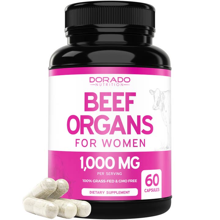 Beef Organ Supplement for Women Grass Fed 60 Capsules for wholesale by Dorado Nutrition