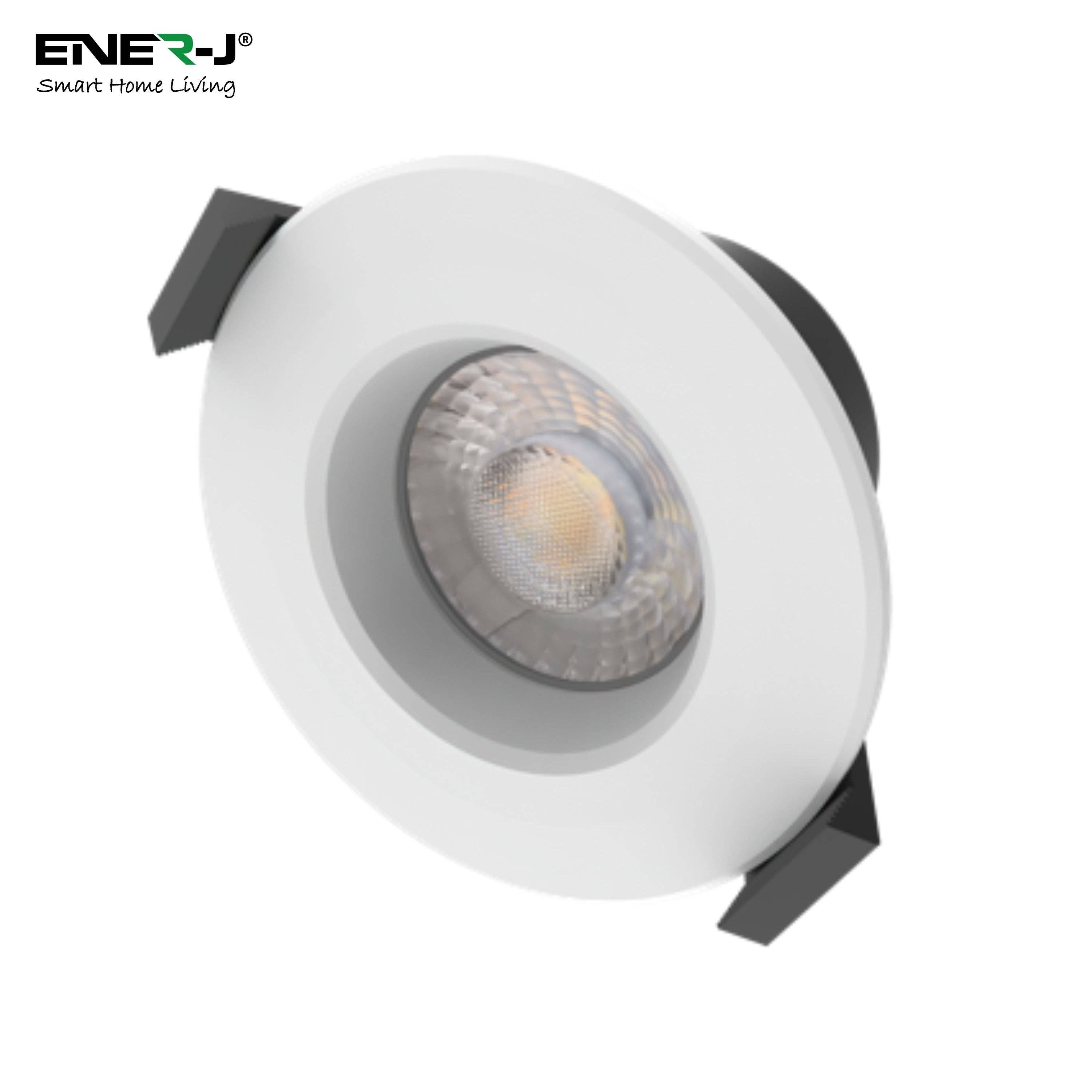 ENER-J – wholesale Light bulb/puck – Smart Fire Rated Downlight 8W CCT & Dimming IP655