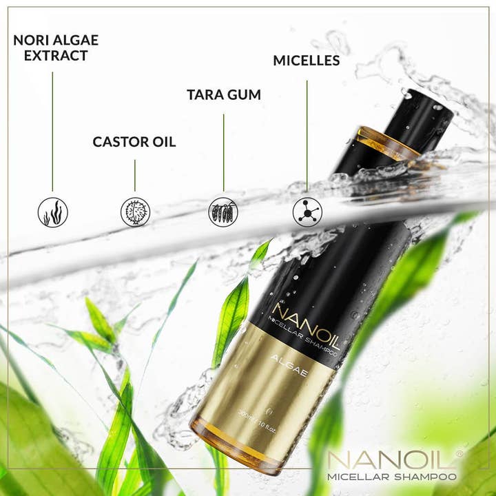 Everett Cosmetics – wholesale Hårschampo – Nanoil Alger Micellar Shampoo - Rik på alger1