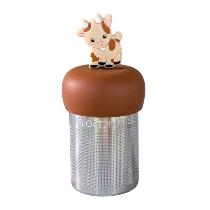 Brown Goat | Floating Tea Steeper | Light Brown Base | Brown for wholesale by Float2infuse Tea Infuser
