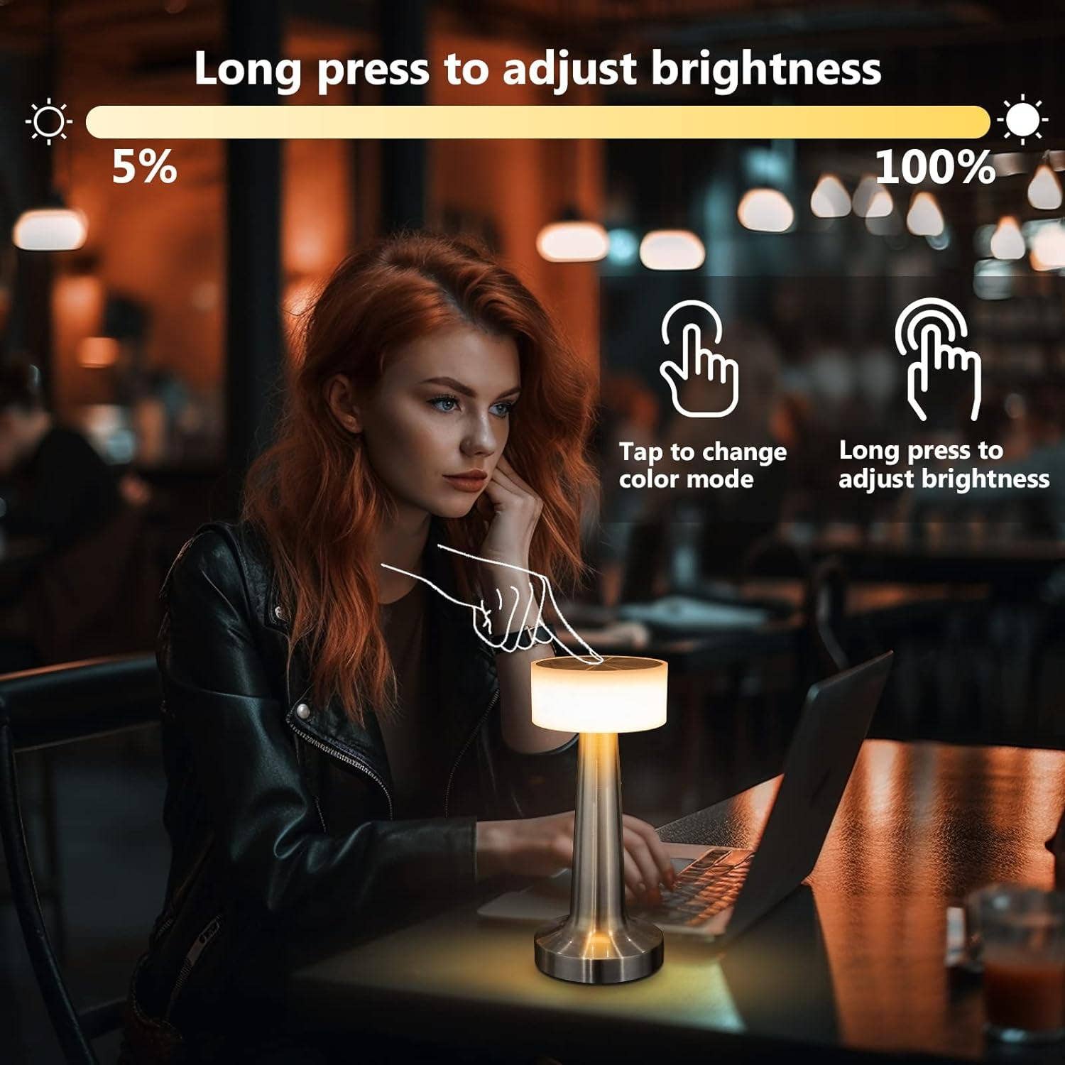 VIGOR – wholesale Accent/desk lamp – Ultra Luxury Slim & Sleek 3 Way Modes & Stepless Dimmable3