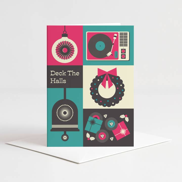 Deck The Halls Julkort för wholesale av Gail Myerscough