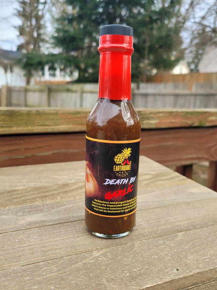 Death By Garlic for wholesale by Earthquake Spices