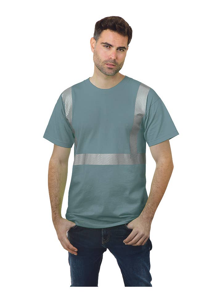 AST Sportswear - Wholesale Safety shirt – Men's - Hi Vis Tee 100 % Co Segmented31