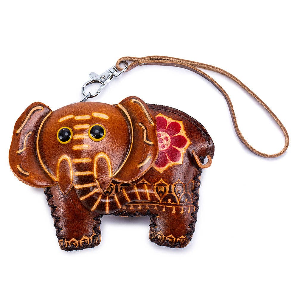 SALINA TRADING INC - Wholesale Coin Purse - Women's - Creative Handmade Leather Coin Purse with Zodiac Animal Design0