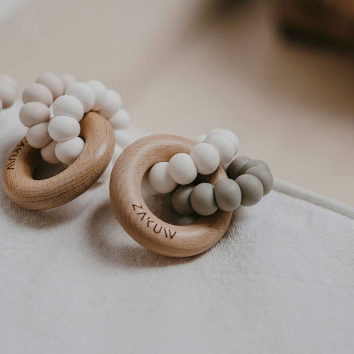 Zakuw - Wholesale Teether (Not Clip-On) - Baby - Sedna teething ring - wood & silicone