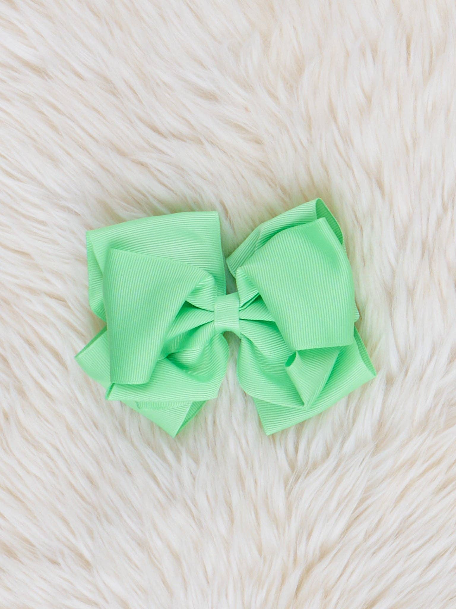 Marie Nicole Clothing - Wholesale Hair Bow - Kids - Double Layer Bow 5 Inch - 70 Colors Available21