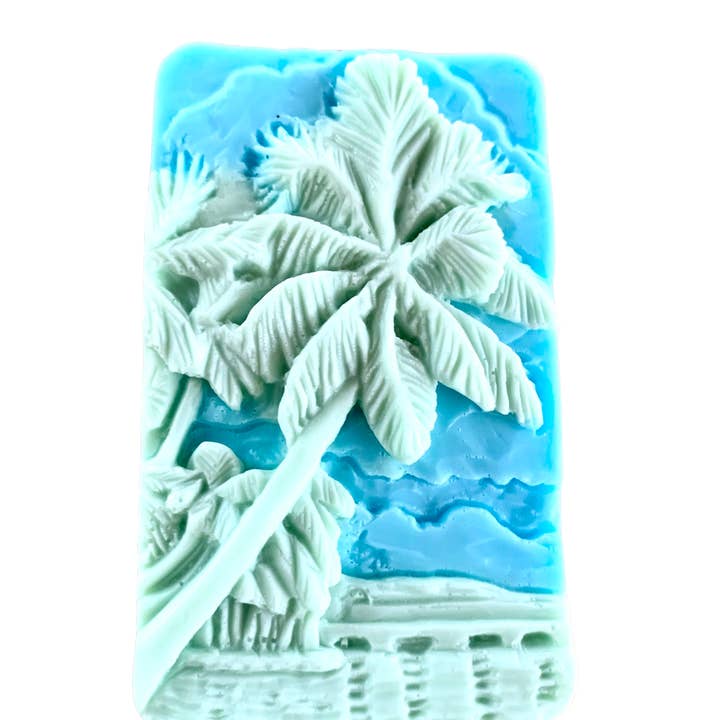 Plunk Soap and Candle Company - Wholesale Bar Soap - Palm Tree and Tropical themed Bar of Soap: Summer themed