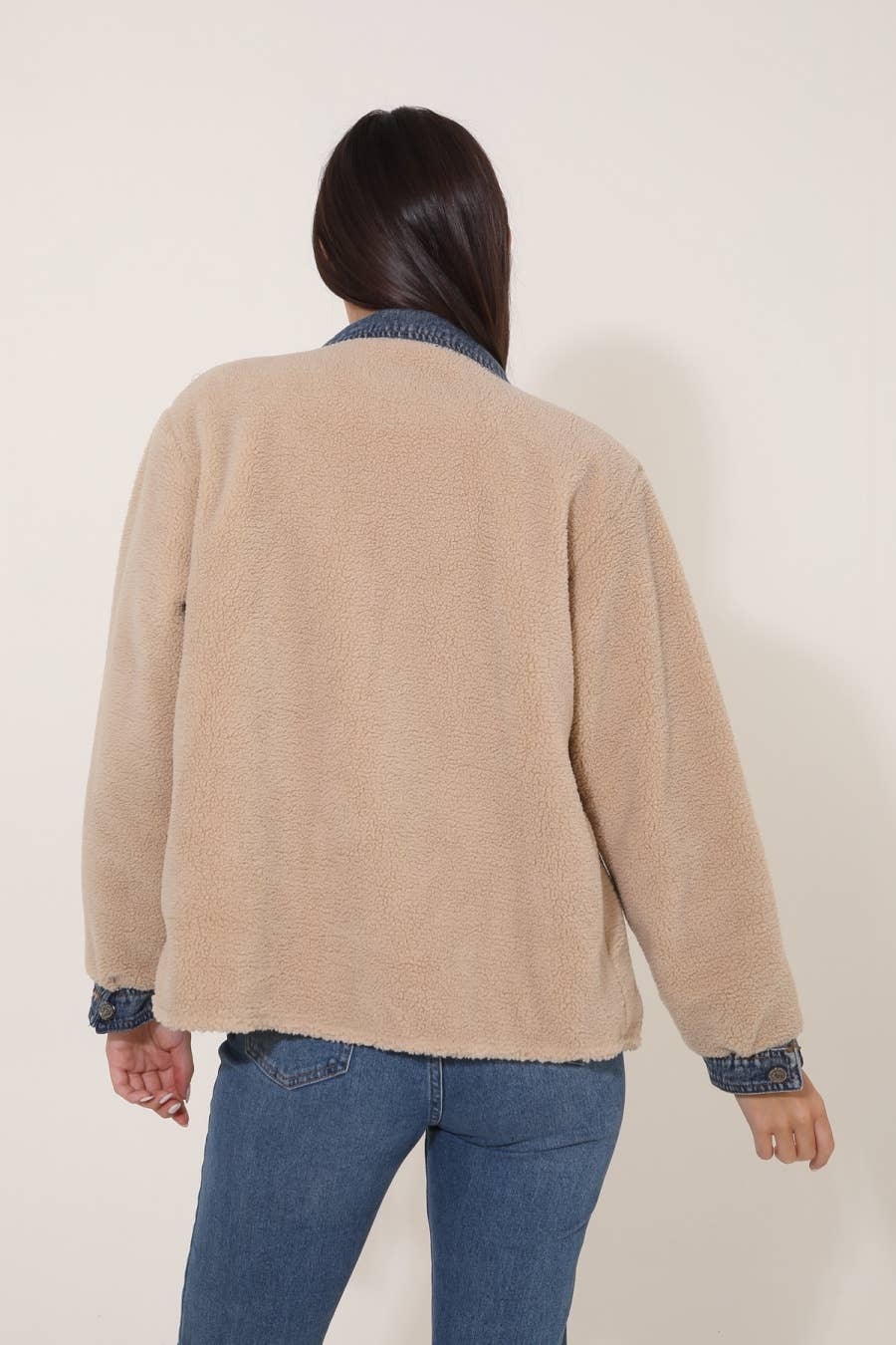 Attrait Paris – wholesale Päls/fuskpäls - Dam – Jeanrock med kort päls i bi-material15