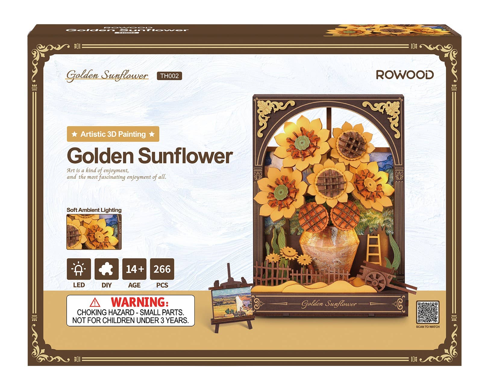 Robotime - Wholesale DIY Craft Kit - Golden Sunflower0