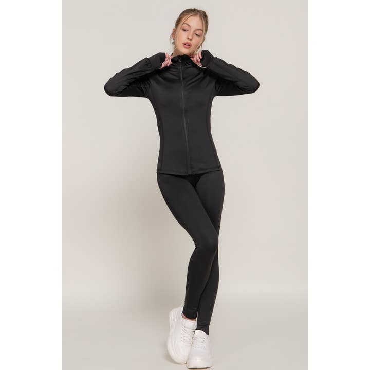 HiteJeans - Wholesale Activewear Set - Women's - Active Zip Up Jacket Legging Set10