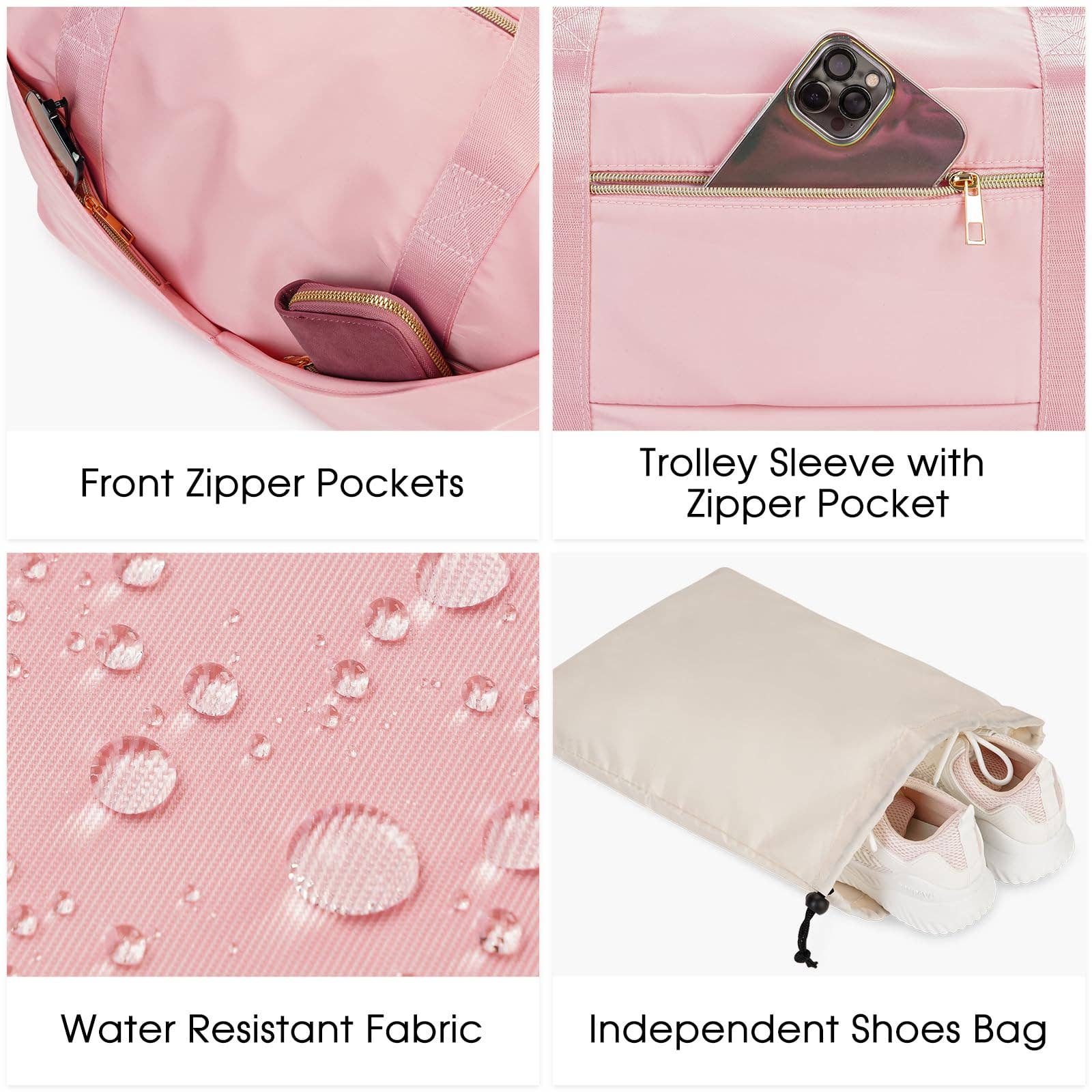 wandf - Wholesale Weekender Bag - Women's - Underseat Carry-on Luggage Duffel Bag Weekender Overnight34