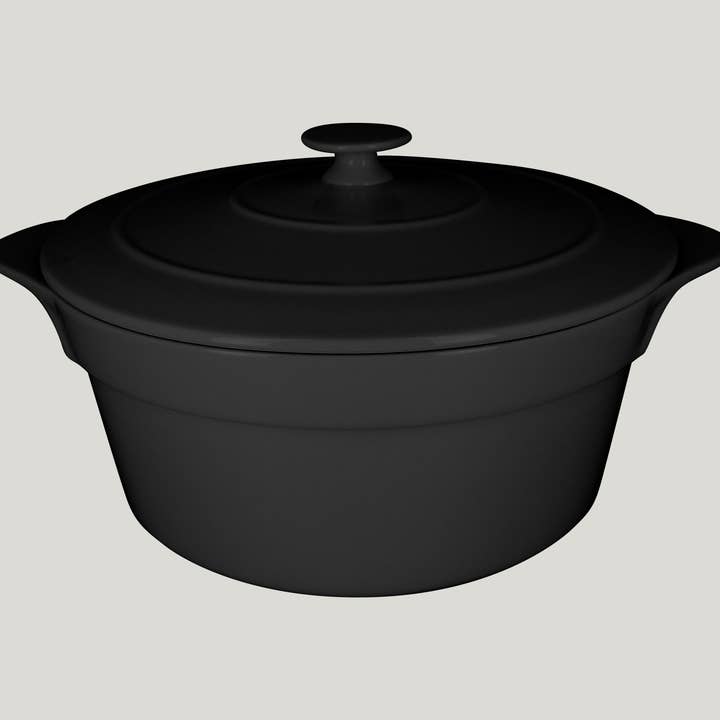 Chef's Fusion Round Cocotte and Lid - Volcano (11"D) for wholesale by RAK Porcelain USA