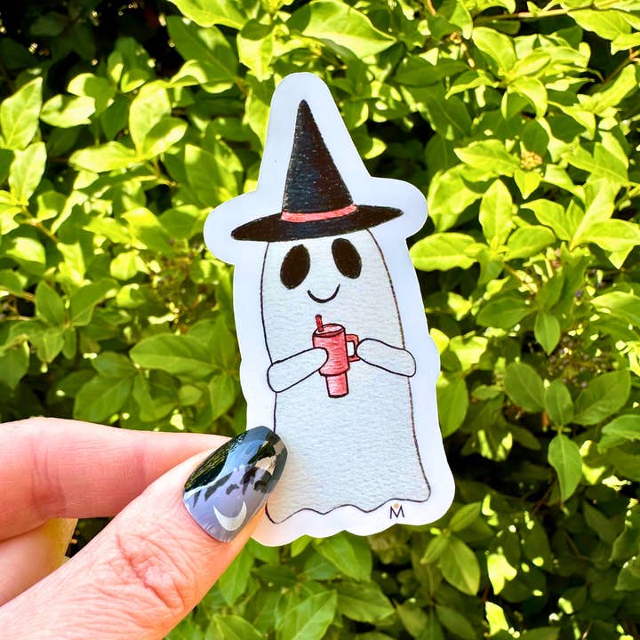 NOMAD Moon Magic - Vendita all'ingrosso Adesivo - Adesivo per Halloween con Witchy Ghost e Tumblr rosa1