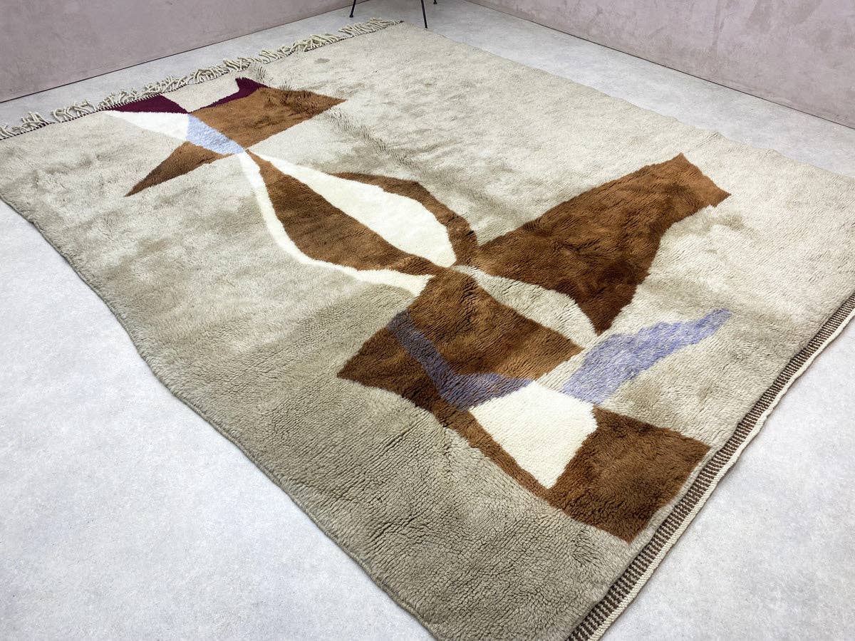 BohoVibeCraft - Vendita all'ingrosso Tappeto - Tappeto Beni Ourain, tappeto in lana, tappeto fatto a mano. Tappeto da area.7