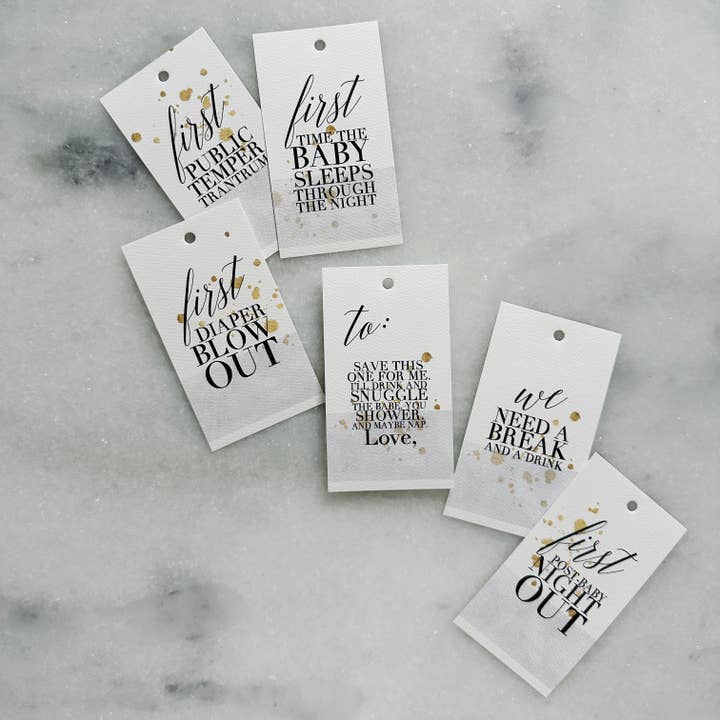 New Baby Wine Tags for wholesale by Minor Details CLE
