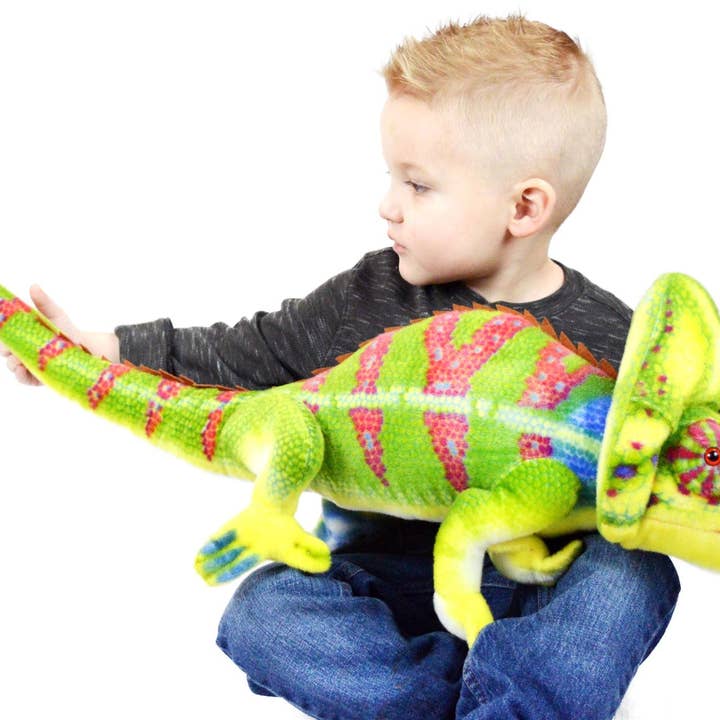 VIAHART Toy Co. - Vendita all'ingrosso Peluche - Bambini e neonati - Chamille The Chameleon | Peluche di peluche da 31 pollici1