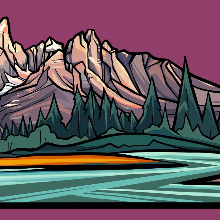 Hydrascape Stickers – Adesivo por atacado – Autocolante Infinito do Parque Nacional Grand Teton3