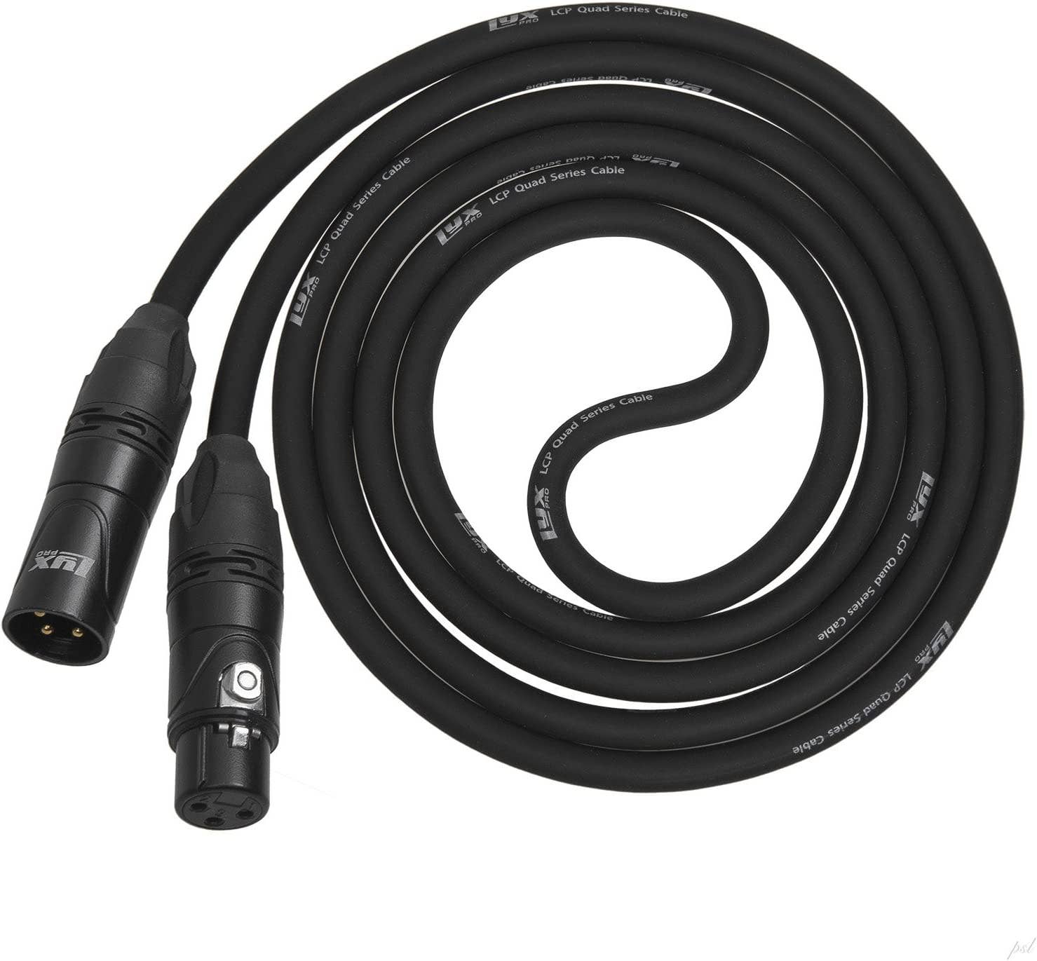 LyxPro – wholesale Musiktillbehör – Quad serie XLR-kabel, 4-ledare, hane till hona sladd1