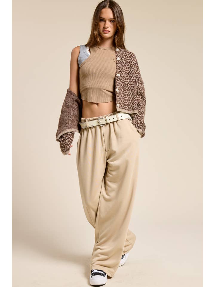 Mimosa - Vente Pantalon d'intérieur/de jogging – femme - Pantalon de survêtement en maille à jambes larges sur mesure2