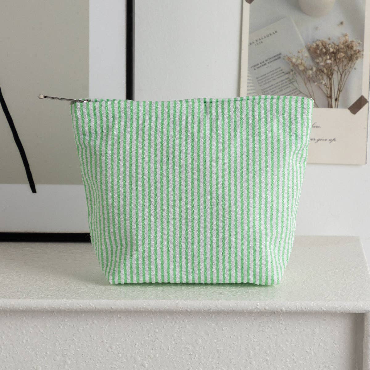 Dipped Shop – wholesale Sminkväska – Enkel Randig Färgblock Sminkväska DP25E8503