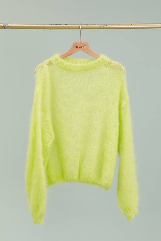 NAÏS PARIS - Wholesale Knit Sweater - Women's - Round neck long sleeve sweater in 80% kid mohair17