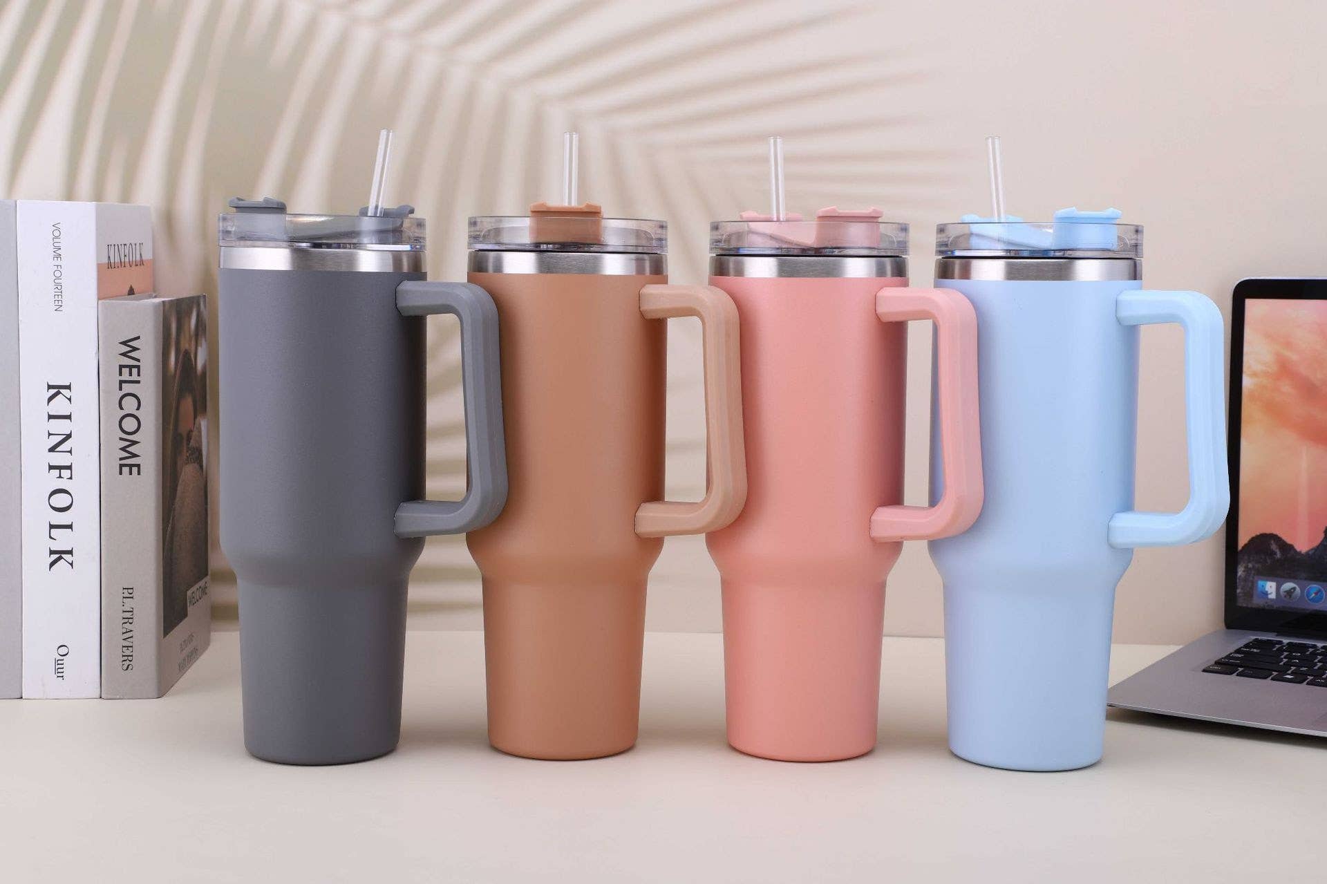 BUBU 40 oz Tumbler with Handle and Metal Straw – BUBU Store Miami