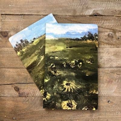 Journals (w) Sunflower Field for wholesale by Peggy Bere Designs