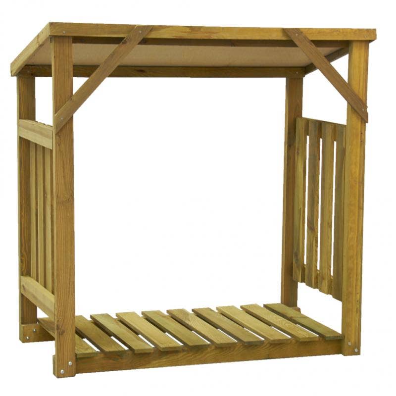 Aubry Gaspard – Ornamento/decoração ao ar livre por atacado – Abrigo de toras de pinheiro3