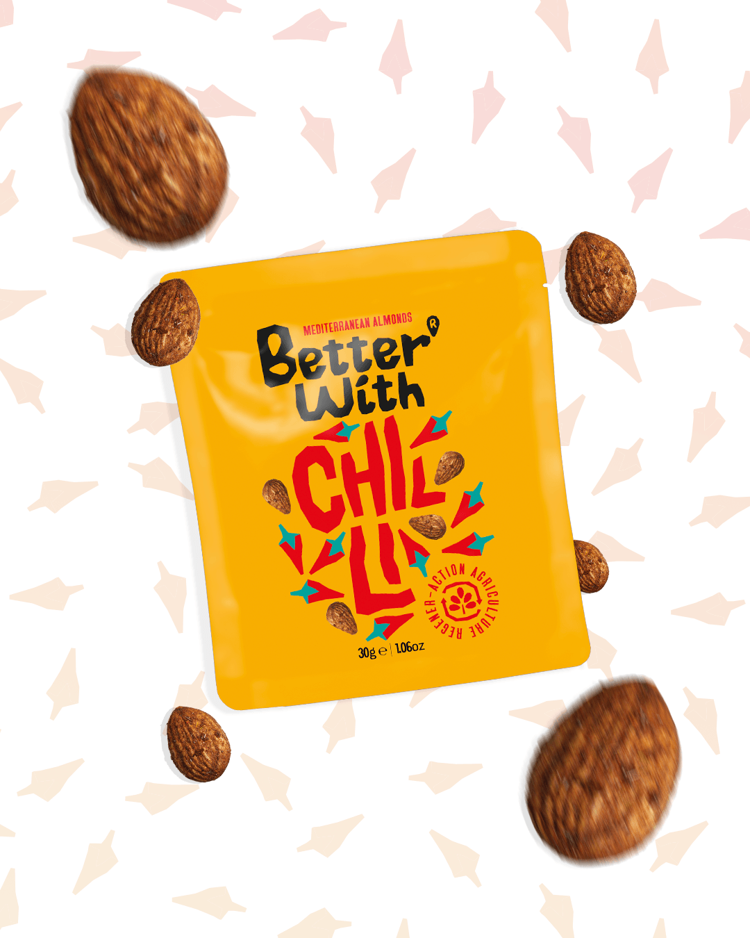 Better With Almonds - Venta al por mayor Frutos secos - Almendras con chili - 30 g1
