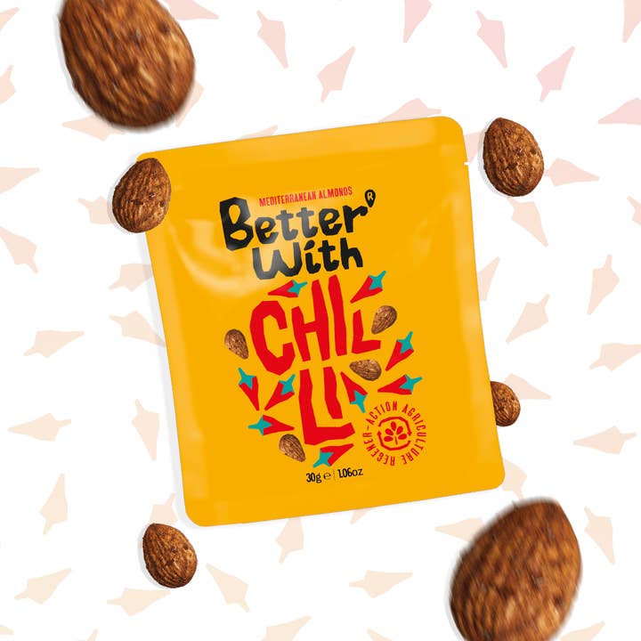 Better With Almonds - Wholesale Nuts - Amêndoas Melhor Com Chili - 30g1