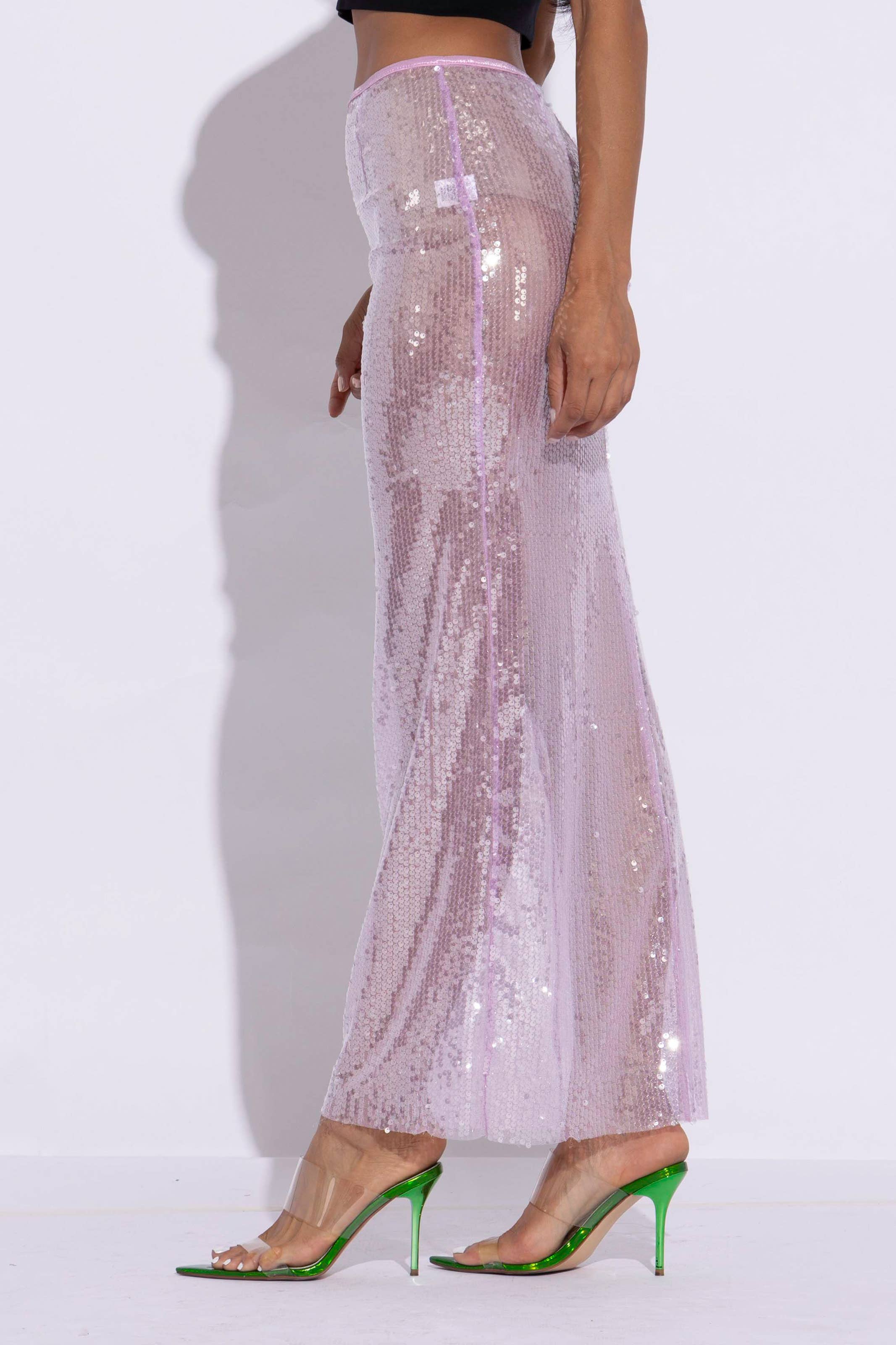 K Too - Vente Jupe – femme - Jupe longue en sequins5