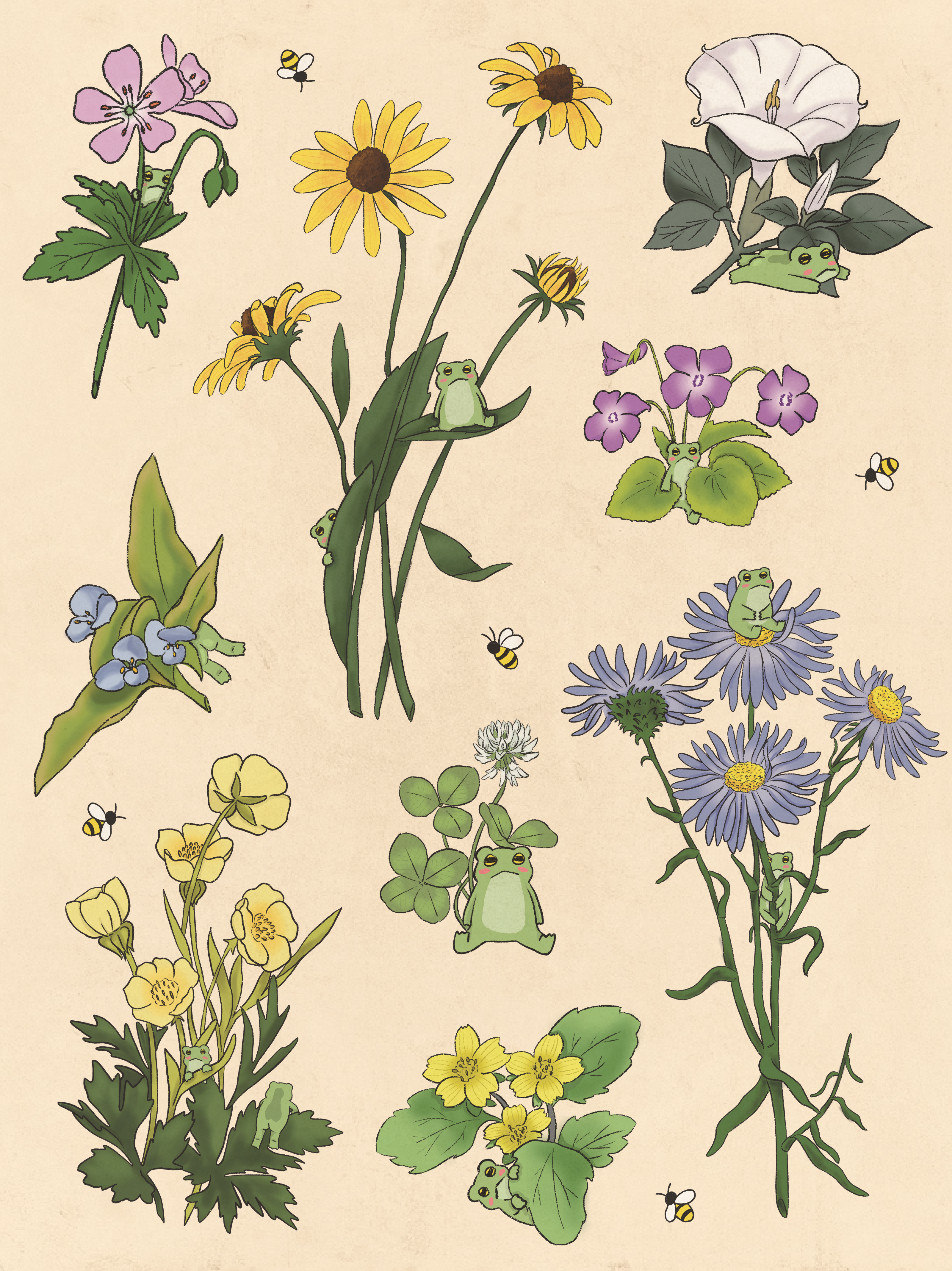 Frogblobs - Wholesale Throw Blanket - Wild Flowers Tapestry Blanket3