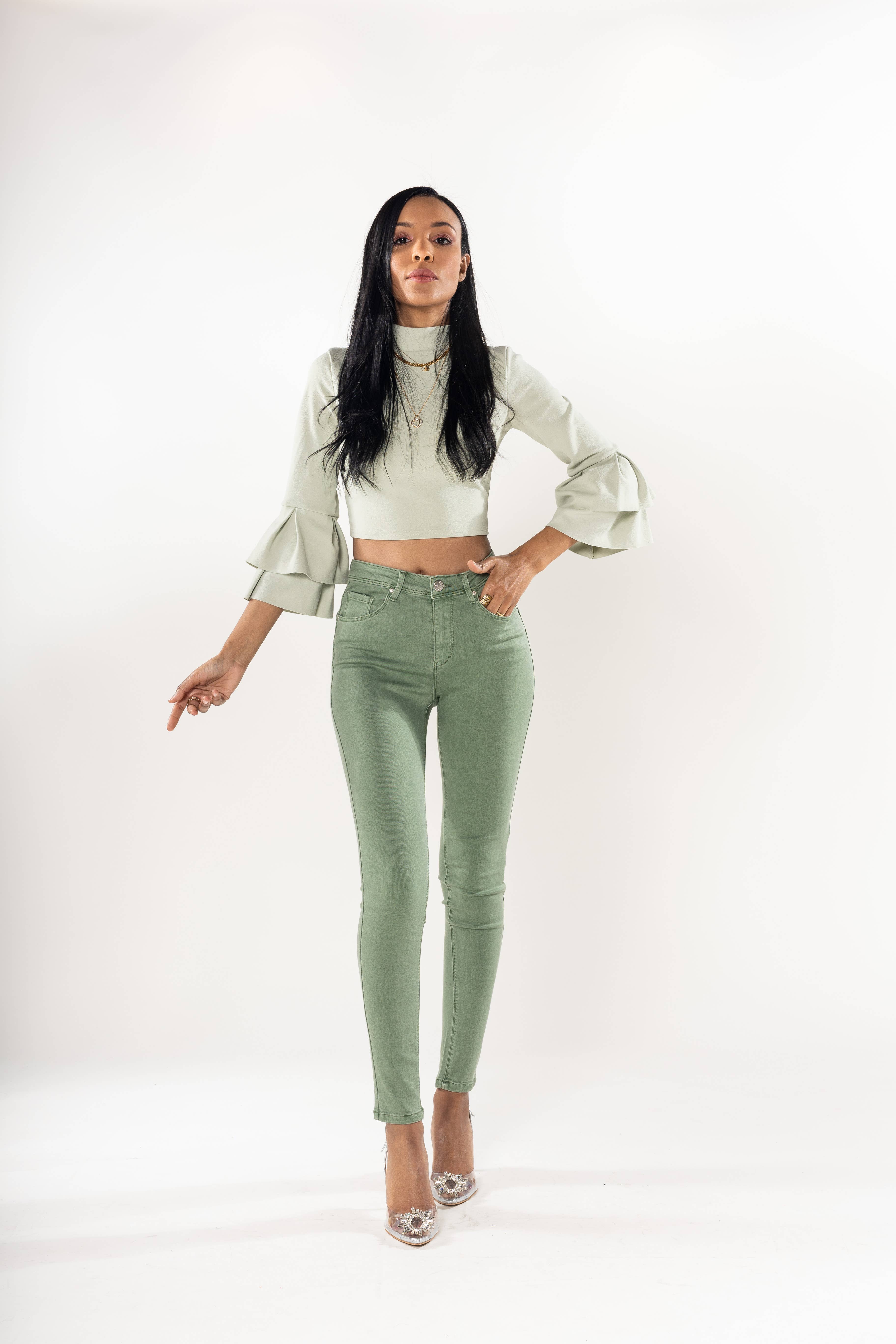 Nina Carter - Wholesale Jeans - Women's - Skinny Push Up Comfortable High Waist Super Stretch P10624