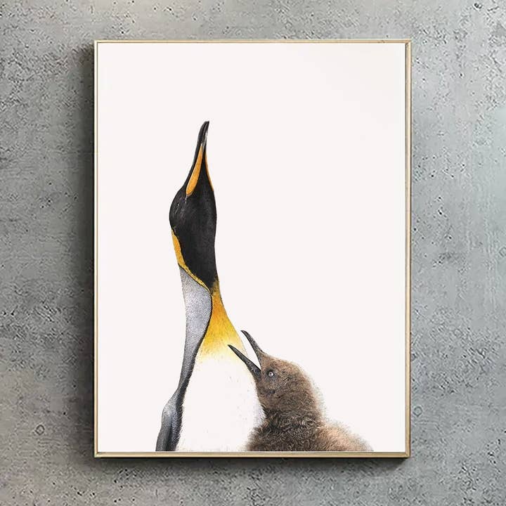 Hidden Planet - Wholesale Art Print - King penguins - A4 Print (landscape)0