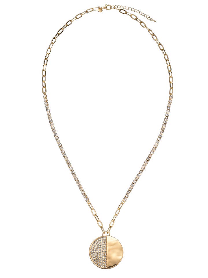 LesliiLange Halskette Glitzerscheibe für den Großhandel von Leslii